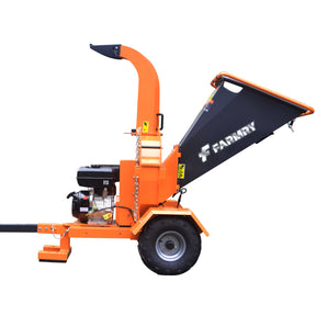 Farmry 7" Honda or B&S 13.5 hp Gas Engine Powered Wood Chipper with Towbar , GS150SH - farmry