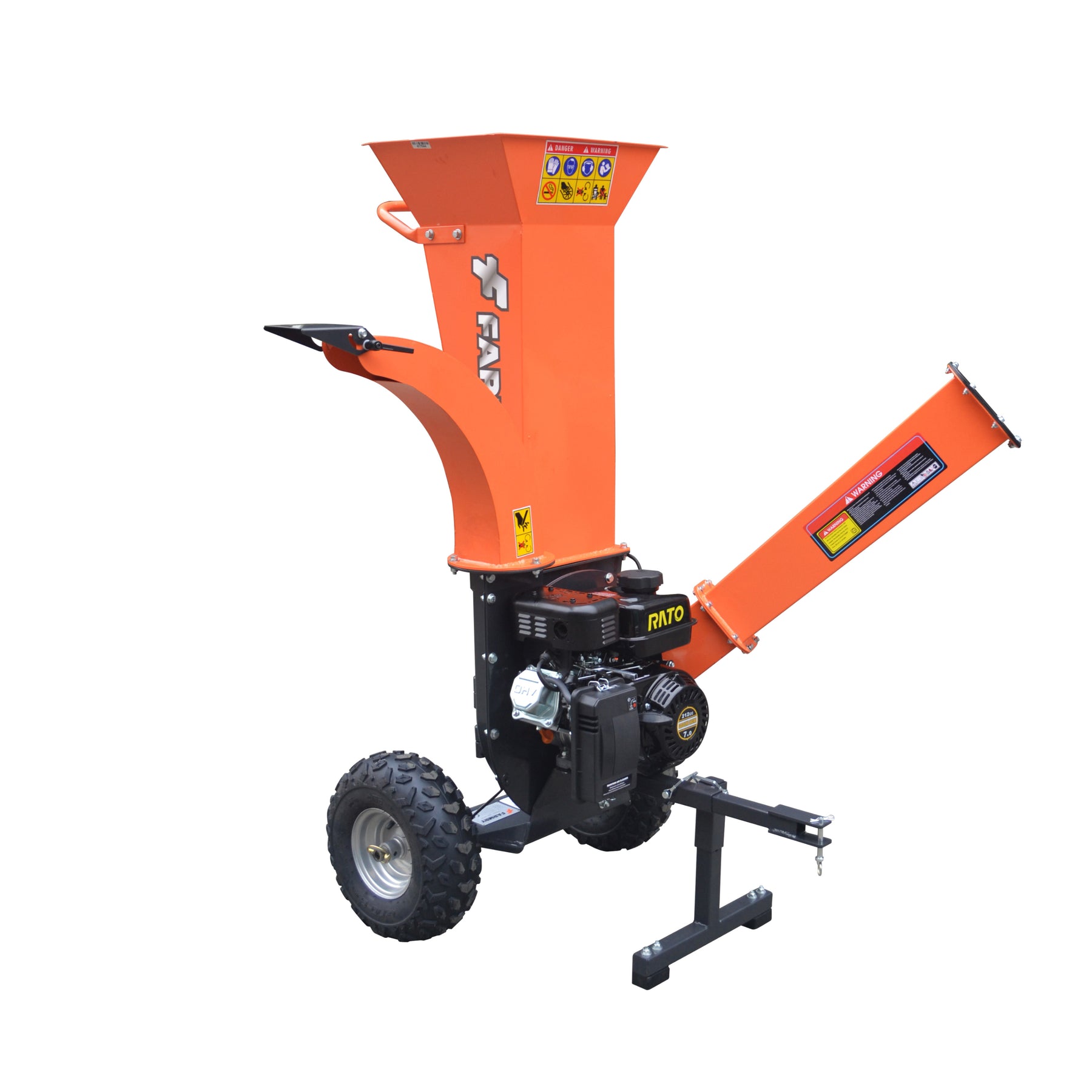 Farmry 2" Wood Chipper 7HP Gasoline Engine Powered GS65V - farmry