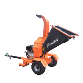 Farmry 7" Honda or B&S 13.5 hp Gas Engine Powered Wood Chipper with Towbar , GS150SH - farmry