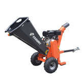 Farmry 5" Rato 420 cc 15 HP Gas Engine Powered Wood Chipper with Towbar , GS15U - farmry