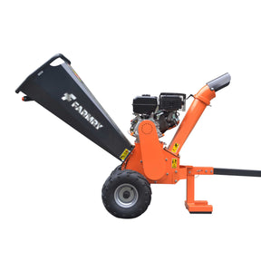 Farmry 5" Rato 420 cc 15 HP Gas Engine Powered Wood Chipper with Towbar , GS15U - farmry