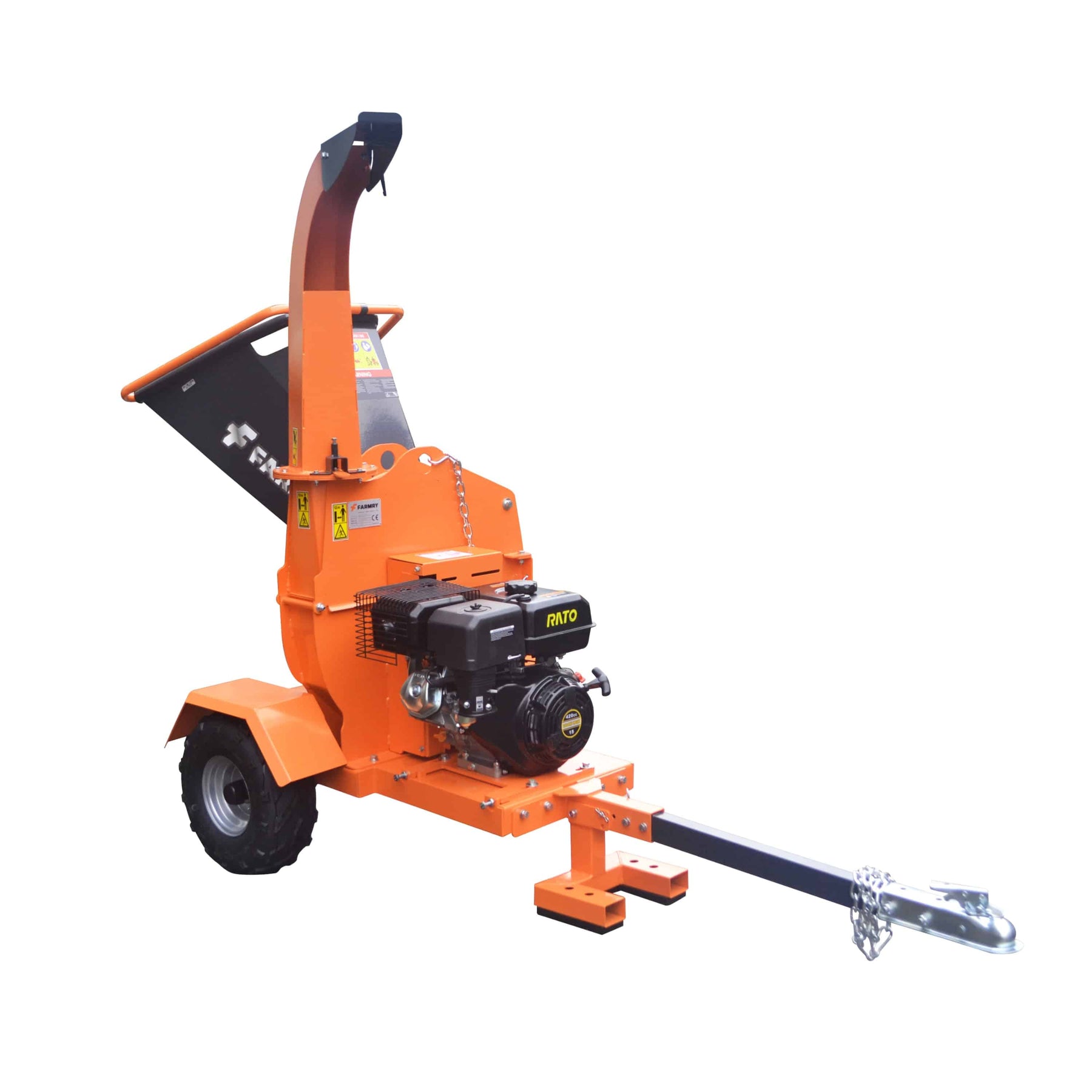 Farmry 7" Honda or B&S 13.5 hp Gas Engine Powered Wood Chipper with Towbar , GS150SH - farmry