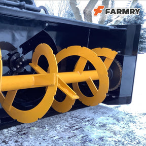 Farmry 72" cutting width Standard Flow Skidsteer Snow Blower 3 point - farmry