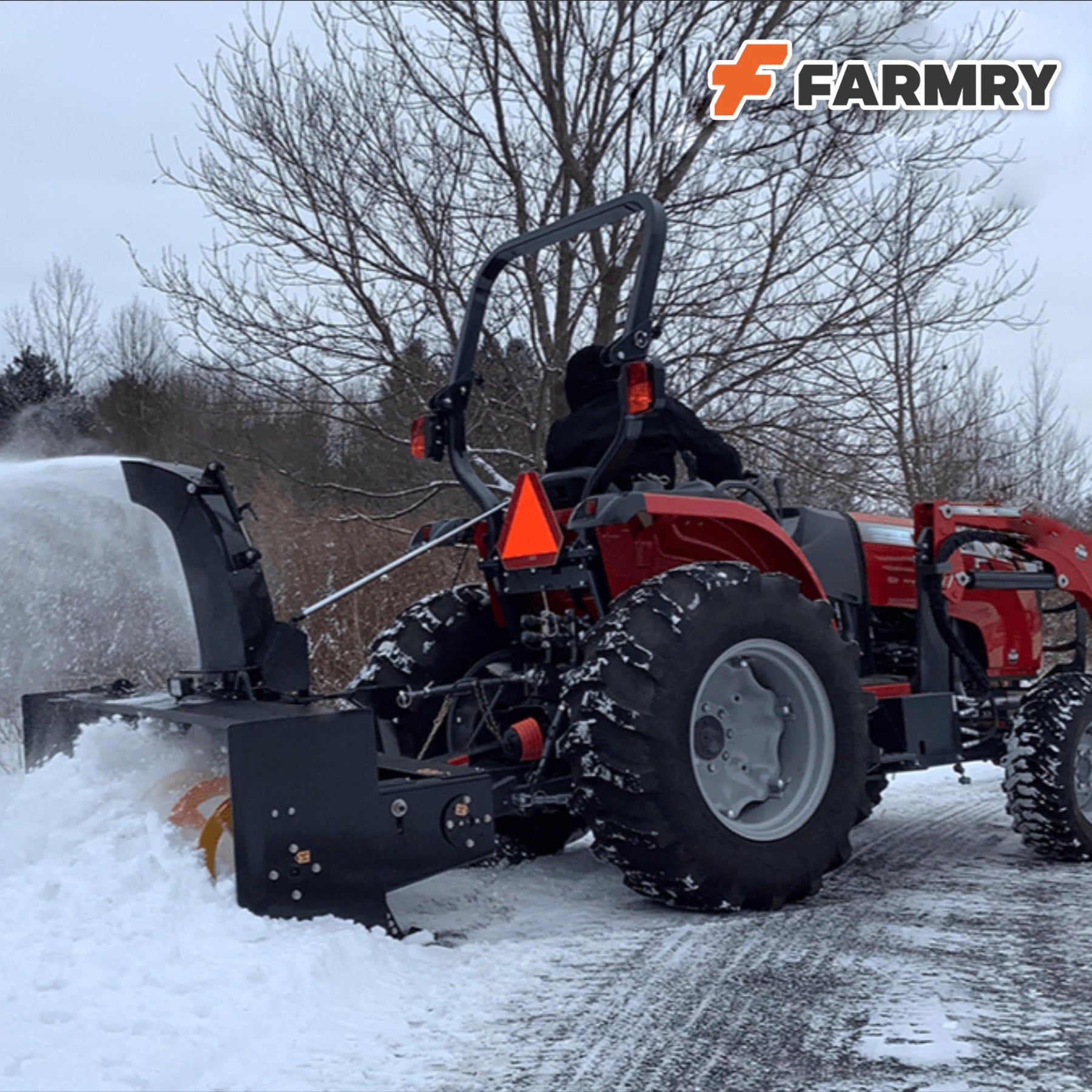 Farmry 84" 3-Point Hitch Snow Blower, PTO Snow Blower 25-90 HP - farmry